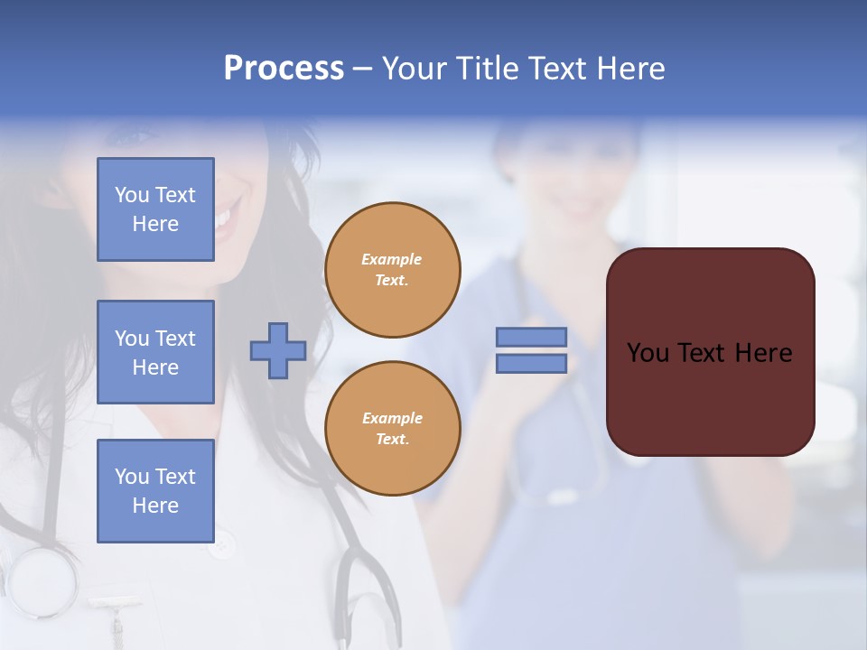 Smart Looking At Camera Indoors PowerPoint Template