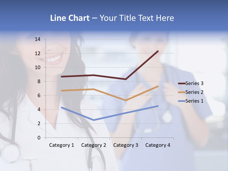 Smart Looking At Camera Indoors PowerPoint Template