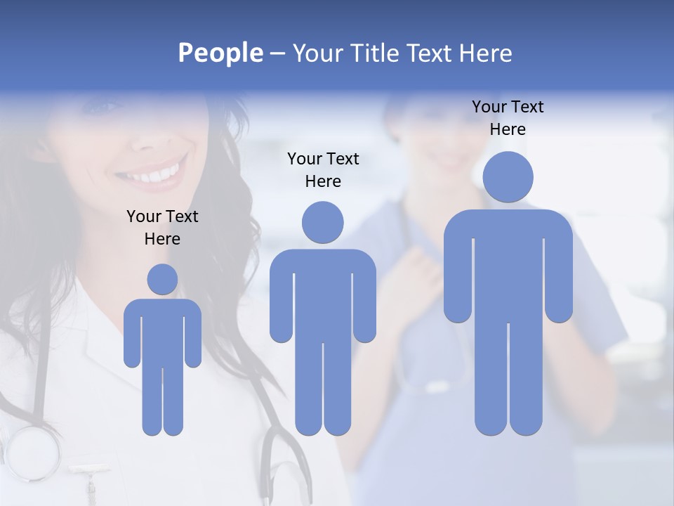 Smart Looking At Camera Indoors PowerPoint Template