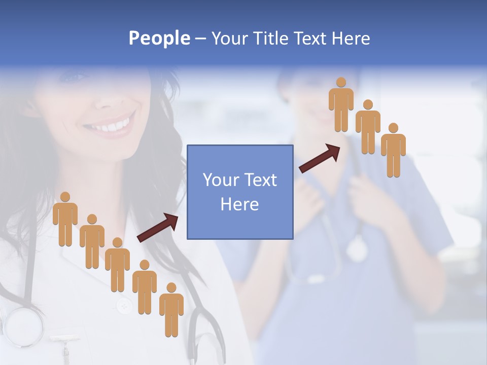 Smart Looking At Camera Indoors PowerPoint Template