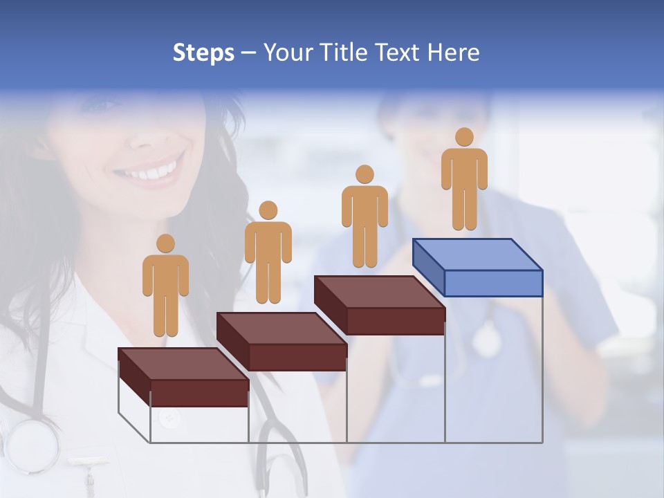 Smart Looking At Camera Indoors PowerPoint Template