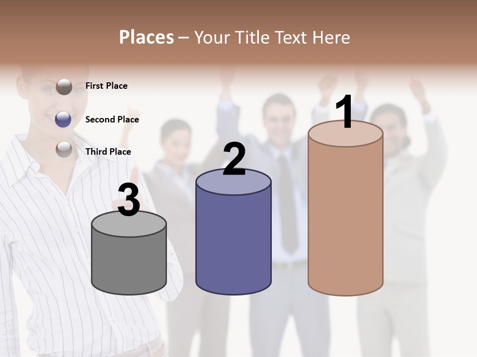 Hispanic Colleagues Portrait PowerPoint Template