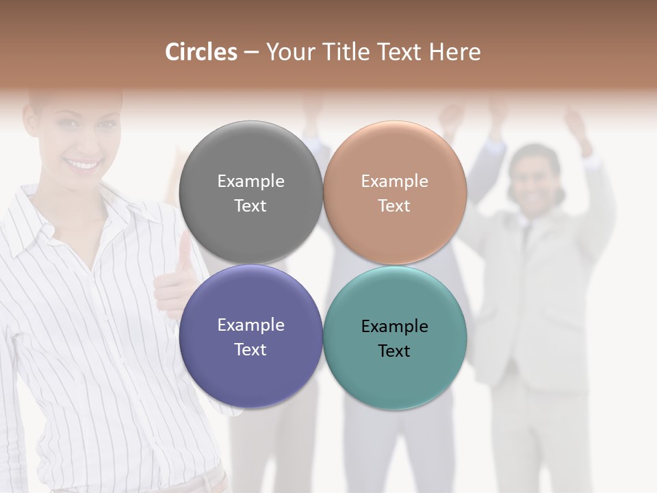 Hispanic Colleagues Portrait PowerPoint Template