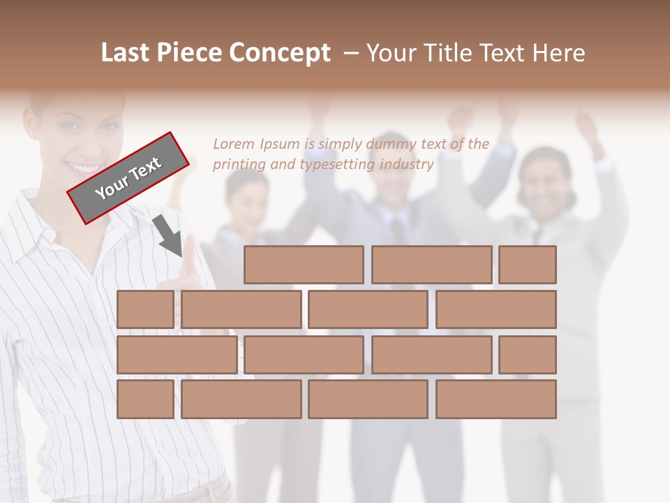 Hispanic Colleagues Portrait PowerPoint Template