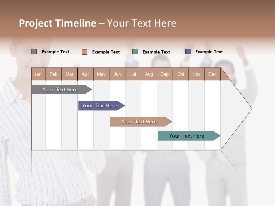 Hispanic Colleagues Portrait PowerPoint Template