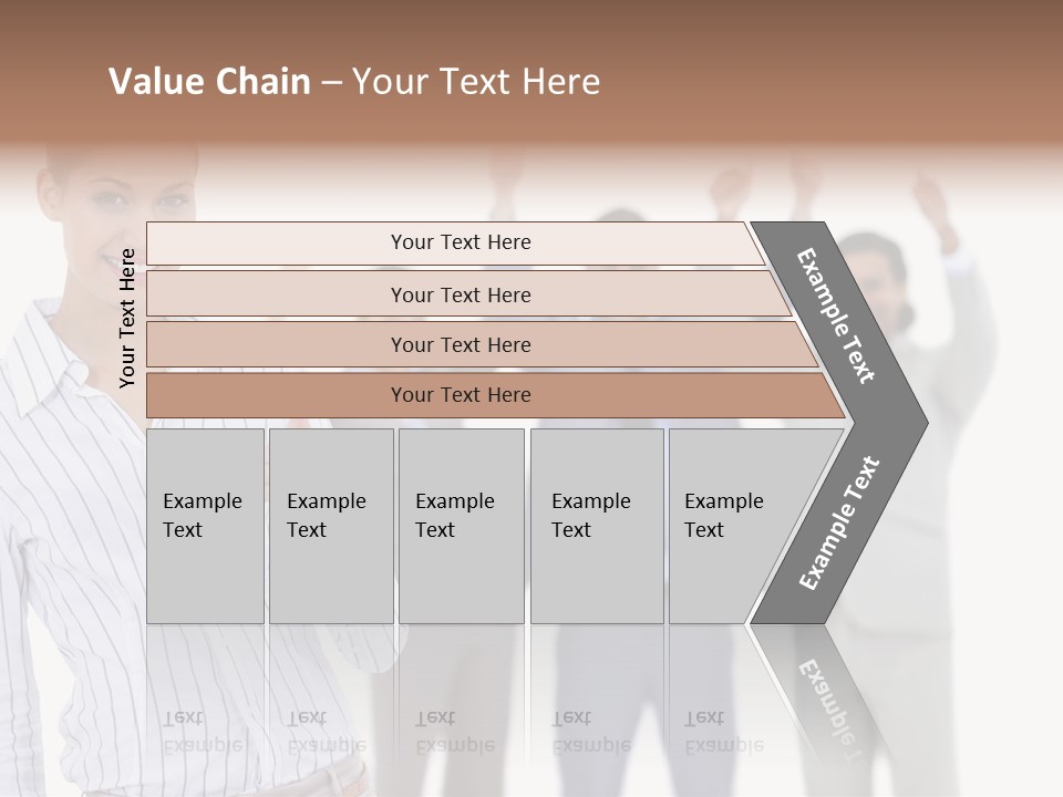 Hispanic Colleagues Portrait PowerPoint Template
