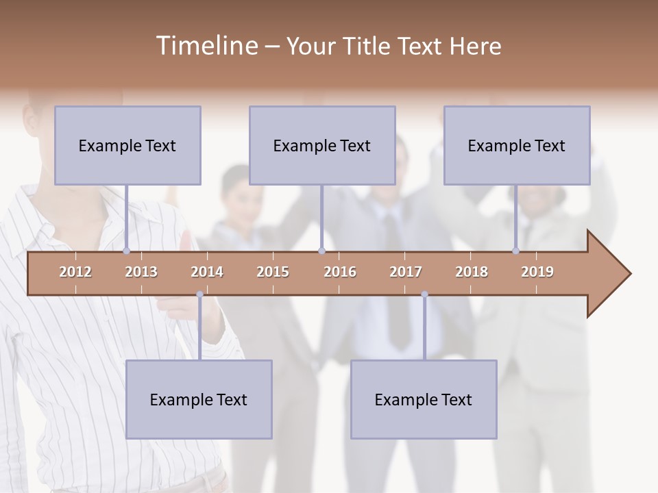 Hispanic Colleagues Portrait PowerPoint Template