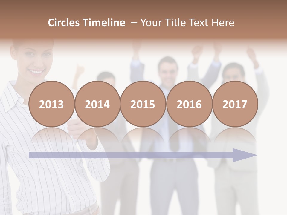 Hispanic Colleagues Portrait PowerPoint Template