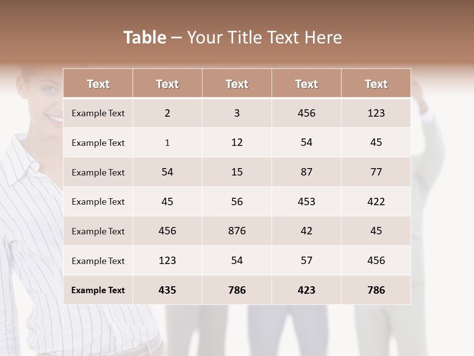 Hispanic Colleagues Portrait PowerPoint Template