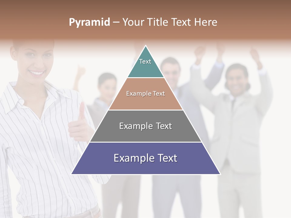 Hispanic Colleagues Portrait PowerPoint Template