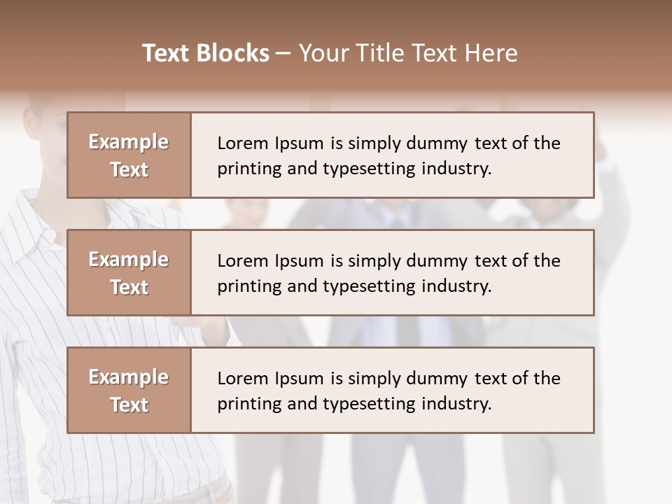 Hispanic Colleagues Portrait PowerPoint Template