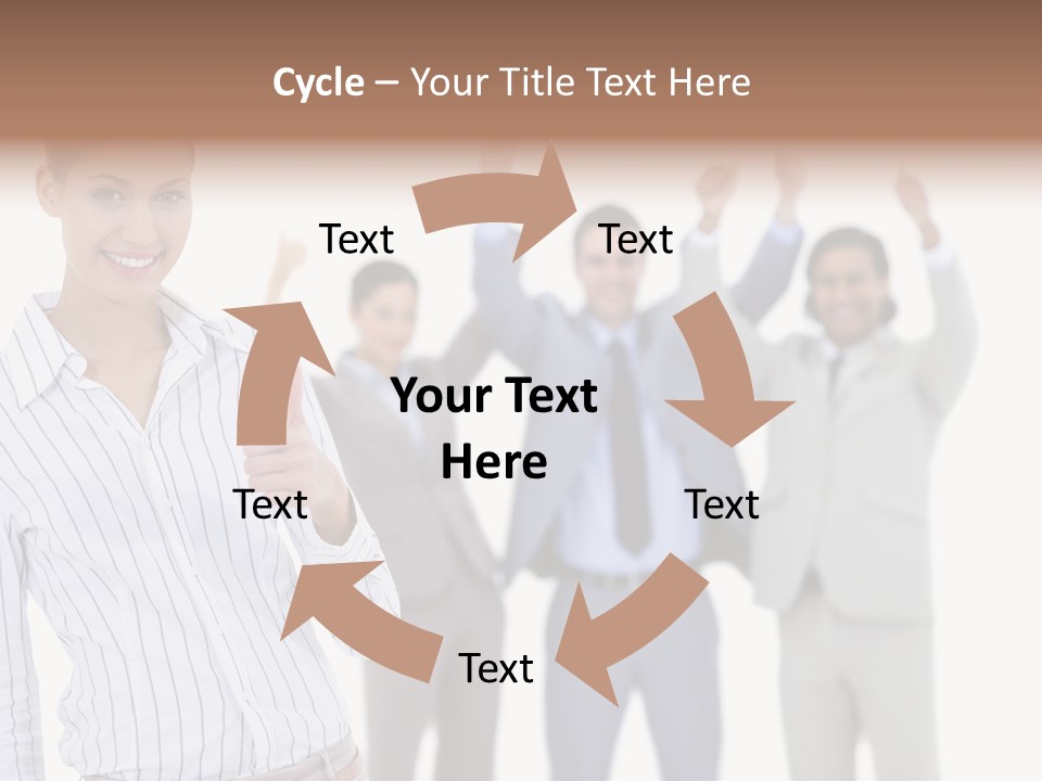 Hispanic Colleagues Portrait PowerPoint Template