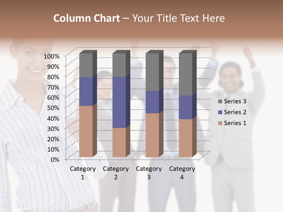 Hispanic Colleagues Portrait PowerPoint Template