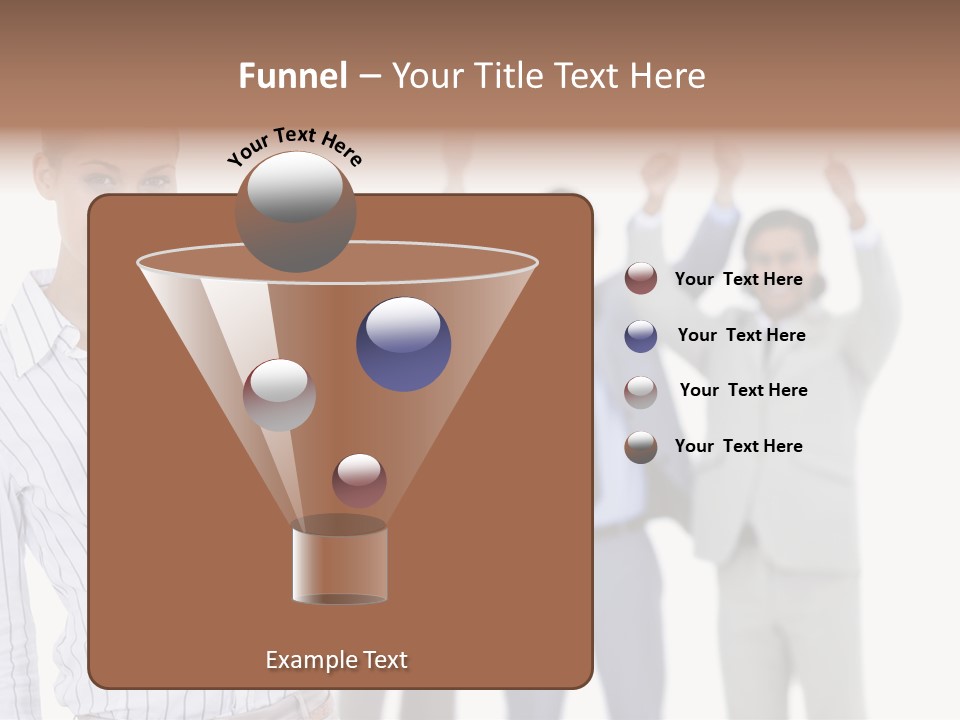 Hispanic Colleagues Portrait PowerPoint Template