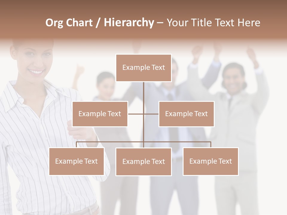 Hispanic Colleagues Portrait PowerPoint Template