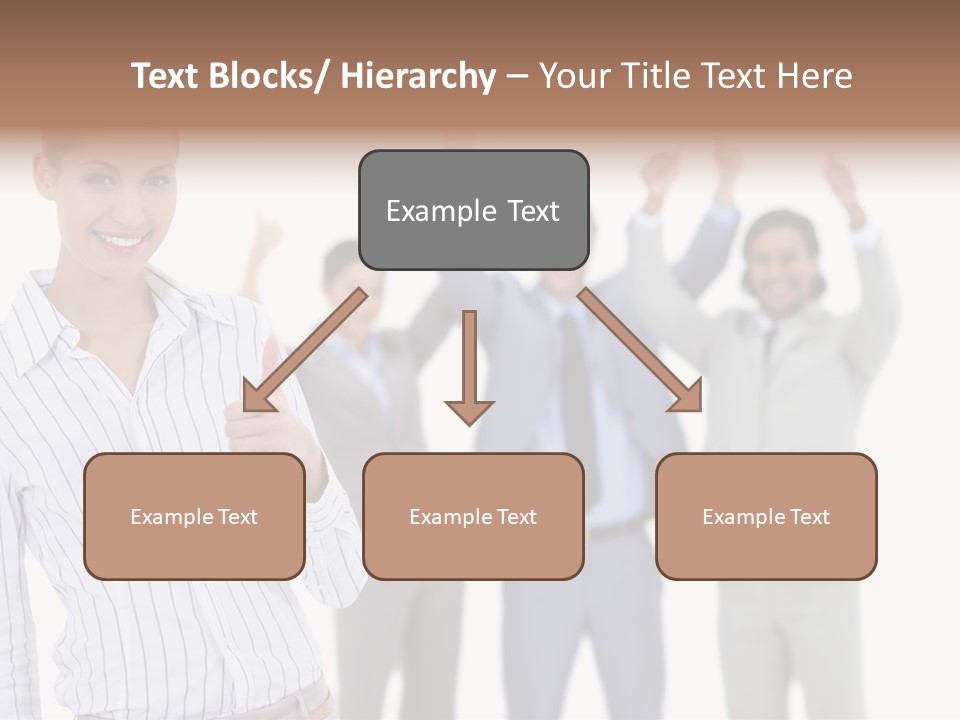 Hispanic Colleagues Portrait PowerPoint Template