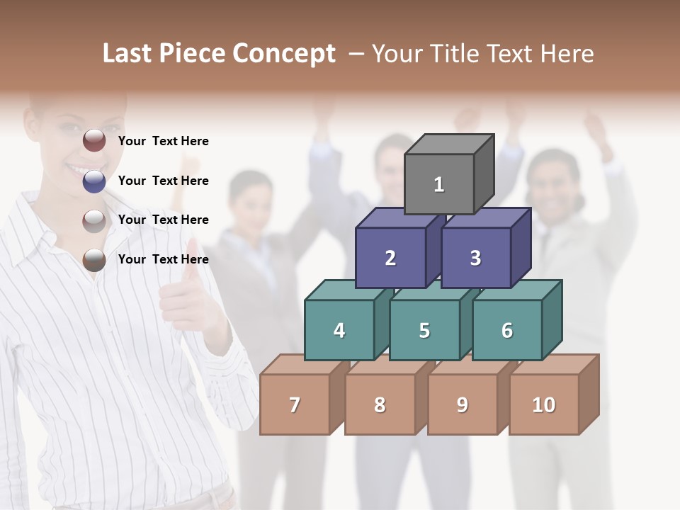 Hispanic Colleagues Portrait PowerPoint Template