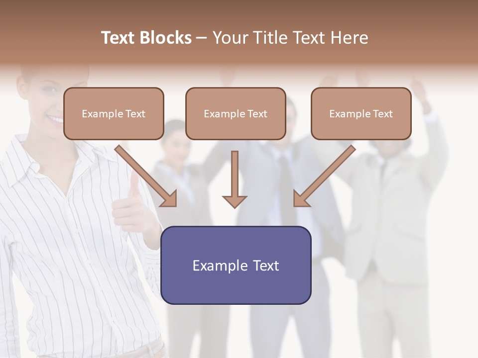 Hispanic Colleagues Portrait PowerPoint Template