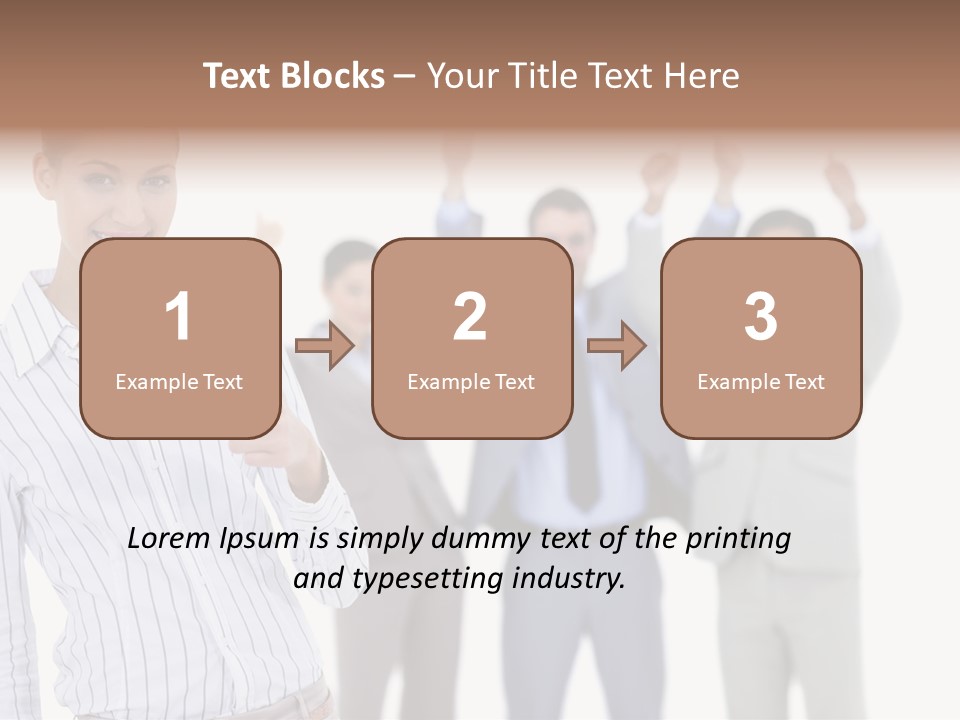 Hispanic Colleagues Portrait PowerPoint Template