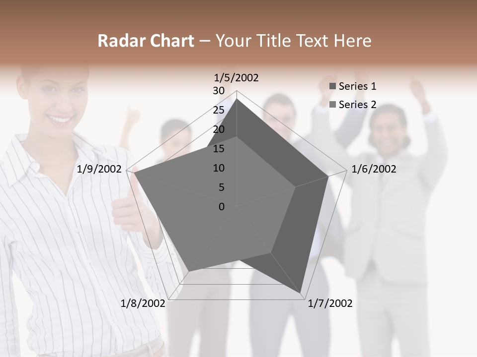 Hispanic Colleagues Portrait PowerPoint Template