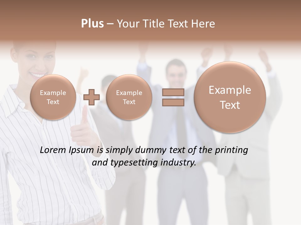 Hispanic Colleagues Portrait PowerPoint Template