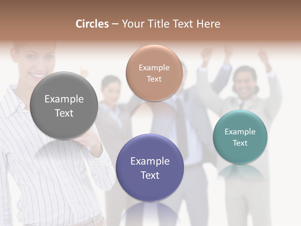 Hispanic Colleagues Portrait PowerPoint Template