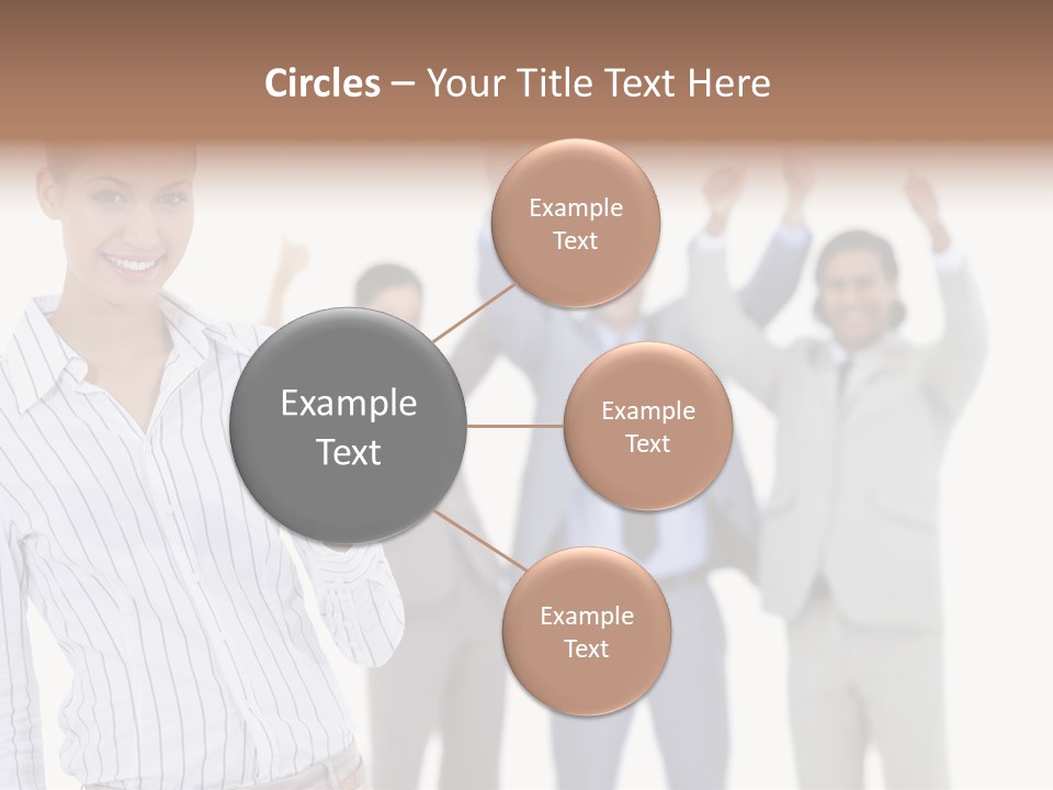 Hispanic Colleagues Portrait PowerPoint Template