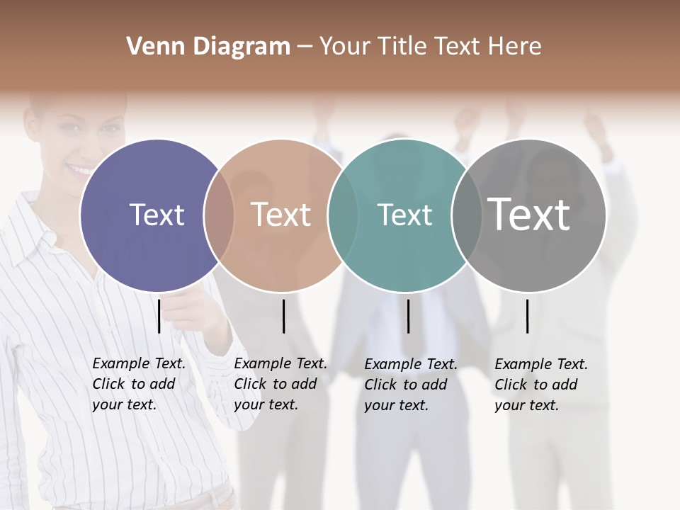 Hispanic Colleagues Portrait PowerPoint Template