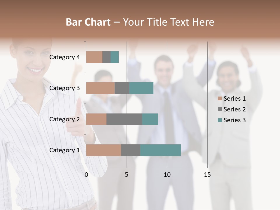 Hispanic Colleagues Portrait PowerPoint Template