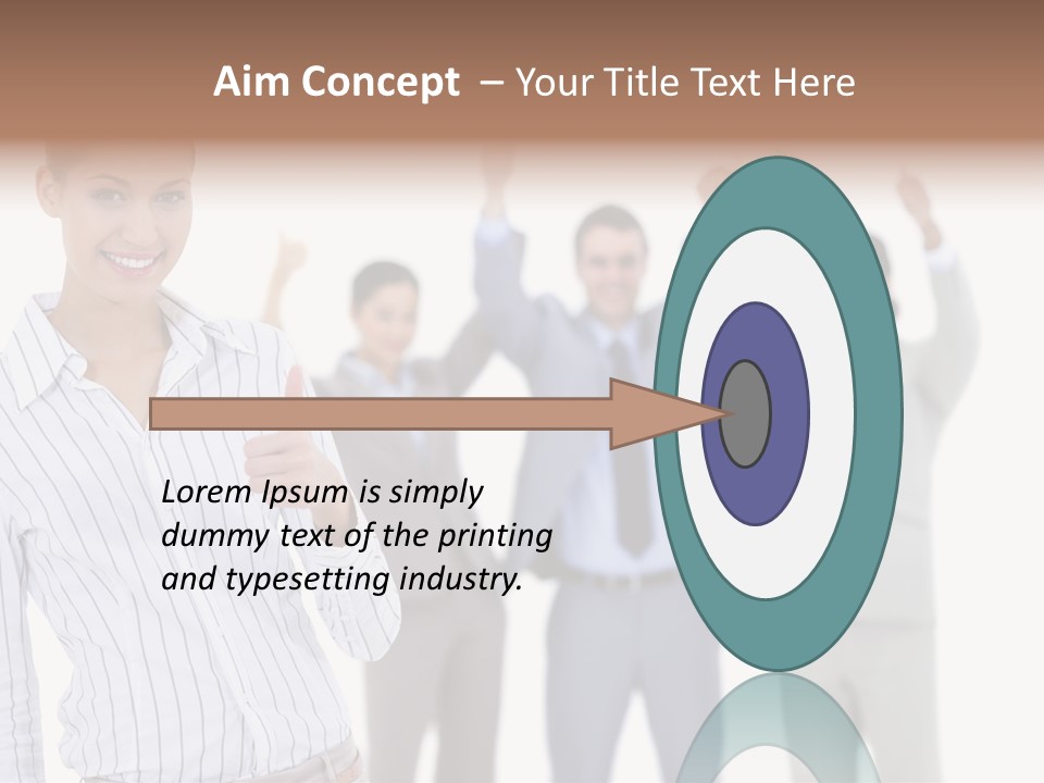 Hispanic Colleagues Portrait PowerPoint Template