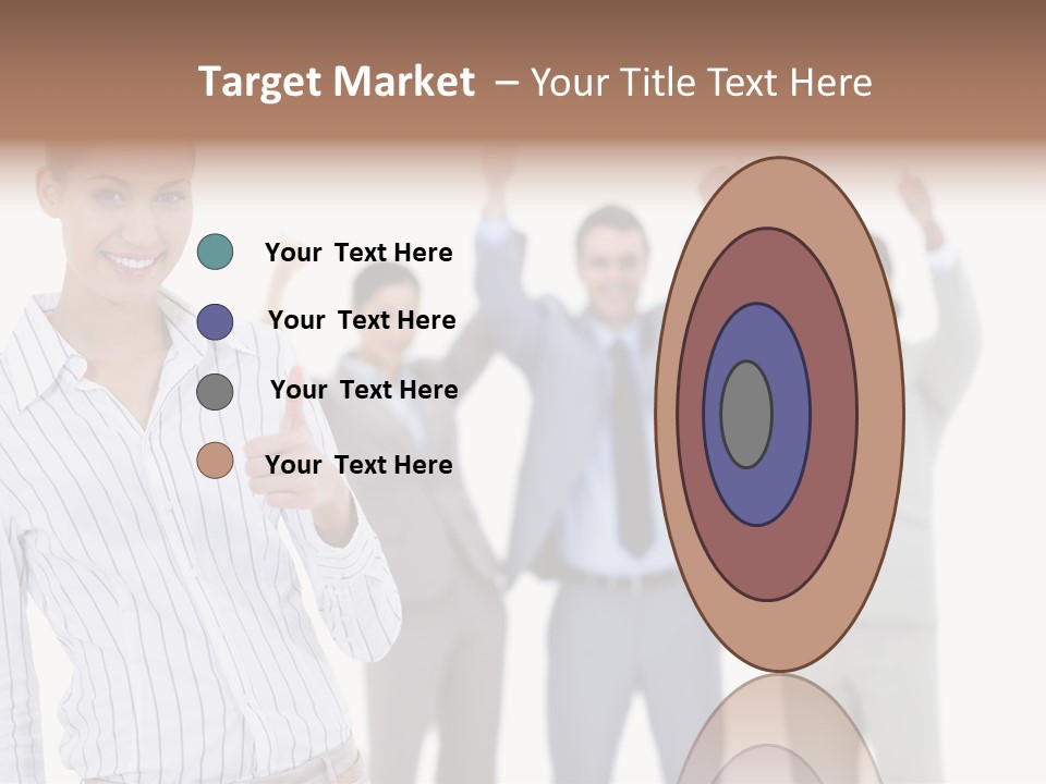 Hispanic Colleagues Portrait PowerPoint Template