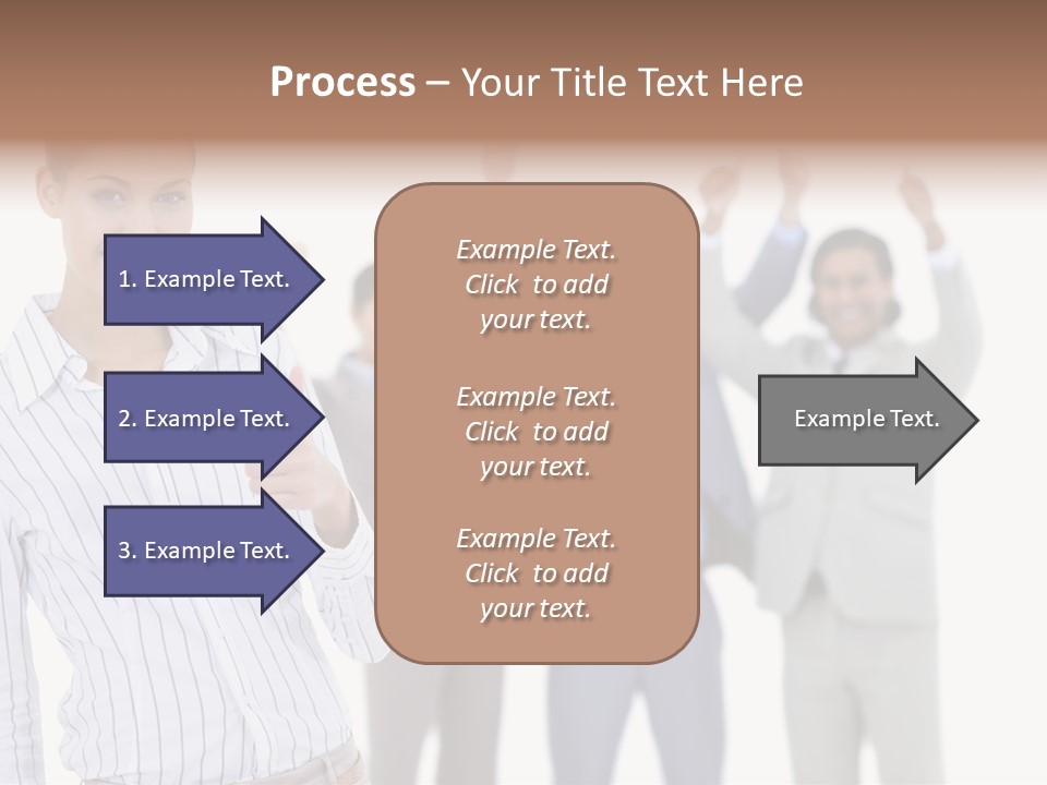 Hispanic Colleagues Portrait PowerPoint Template