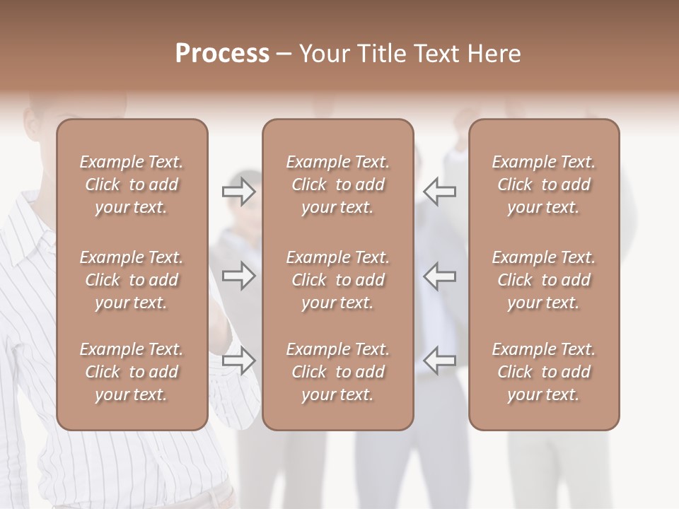 Hispanic Colleagues Portrait PowerPoint Template