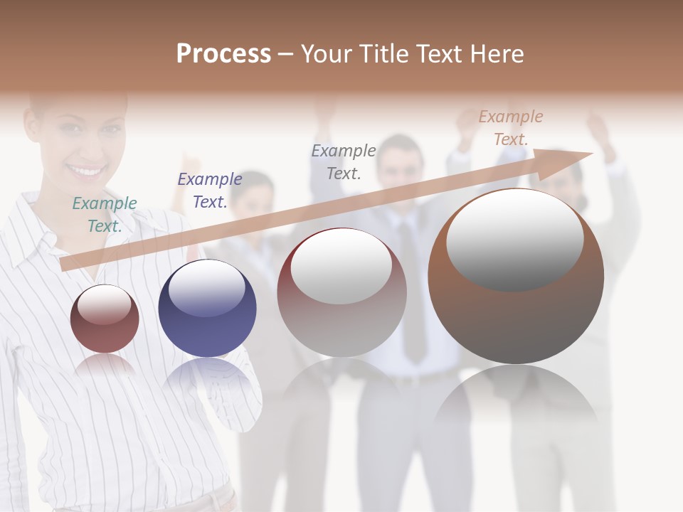 Hispanic Colleagues Portrait PowerPoint Template