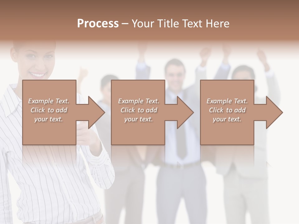 Hispanic Colleagues Portrait PowerPoint Template