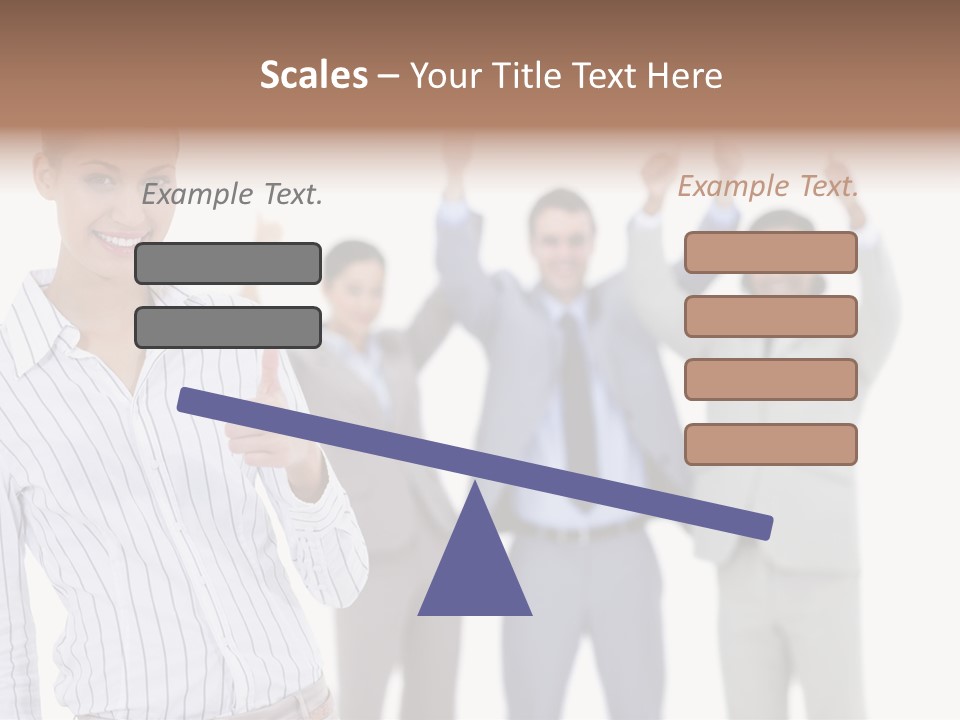 Hispanic Colleagues Portrait PowerPoint Template