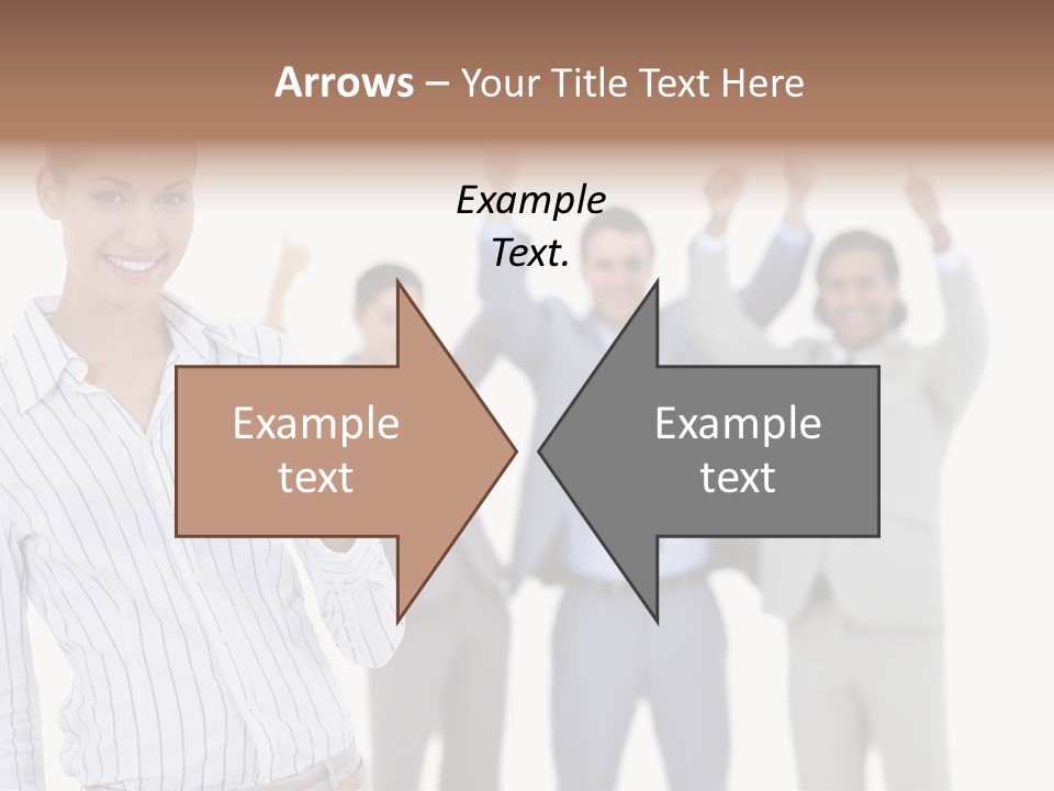 Hispanic Colleagues Portrait PowerPoint Template