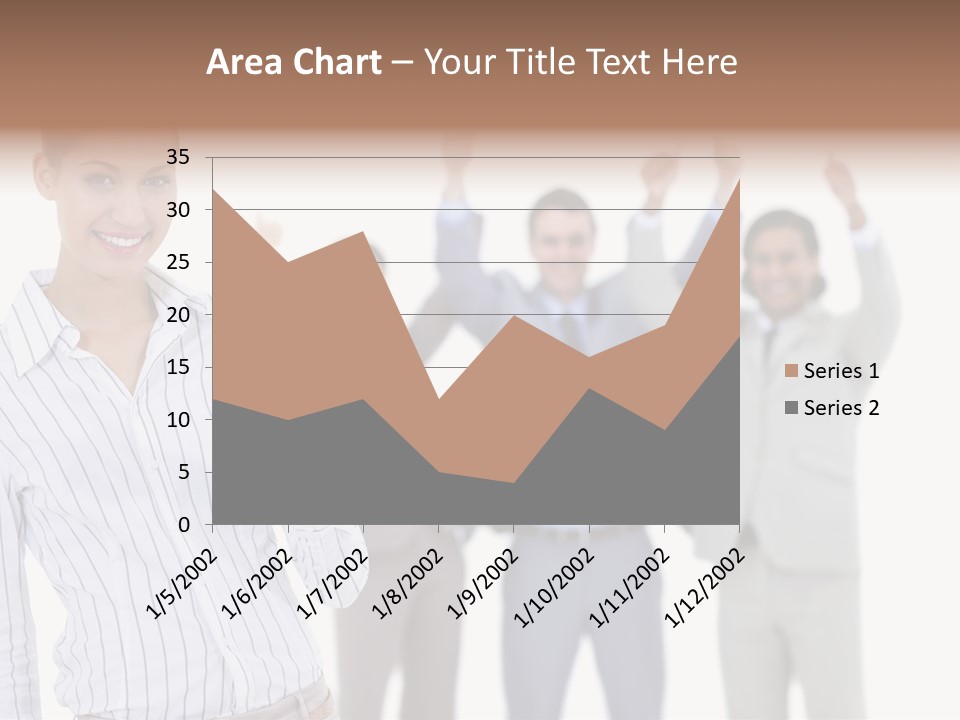 Hispanic Colleagues Portrait PowerPoint Template