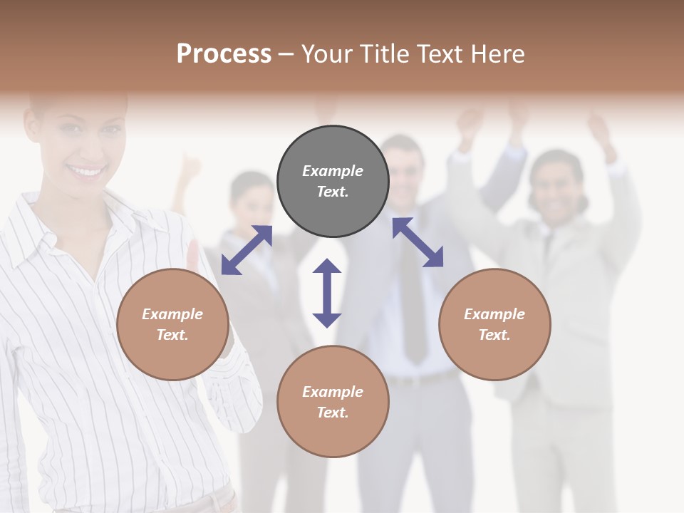 Hispanic Colleagues Portrait PowerPoint Template