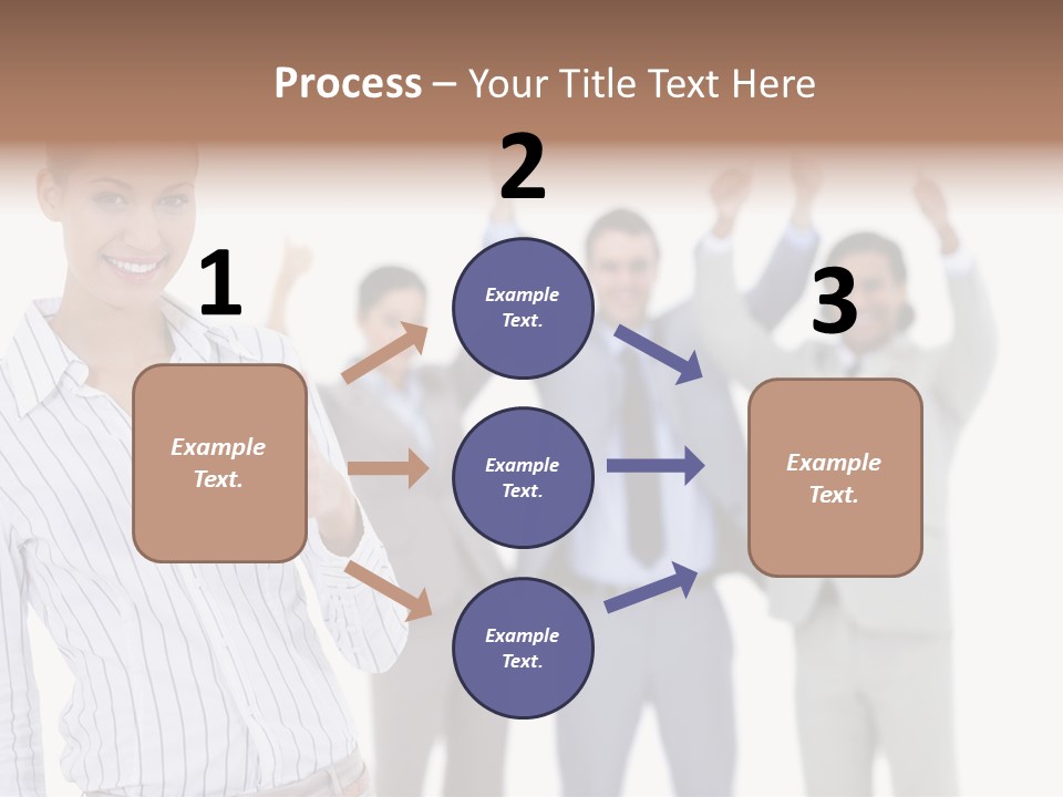 Hispanic Colleagues Portrait PowerPoint Template