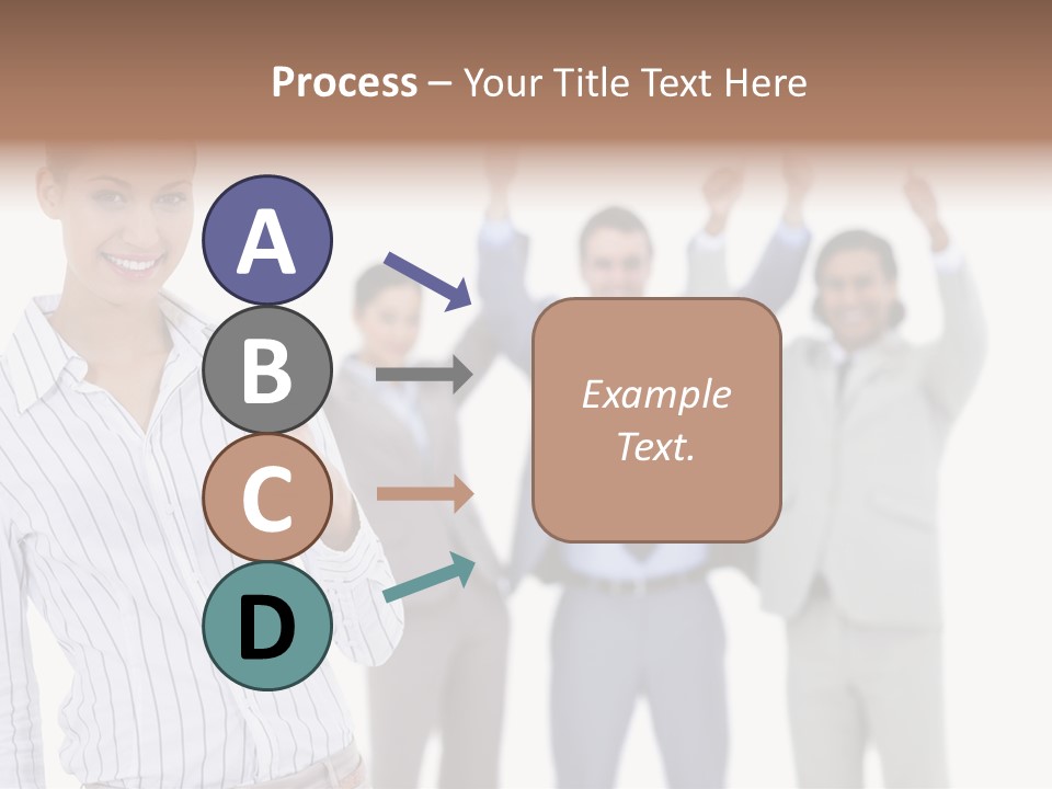 Hispanic Colleagues Portrait PowerPoint Template