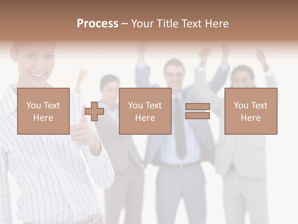 Hispanic Colleagues Portrait PowerPoint Template