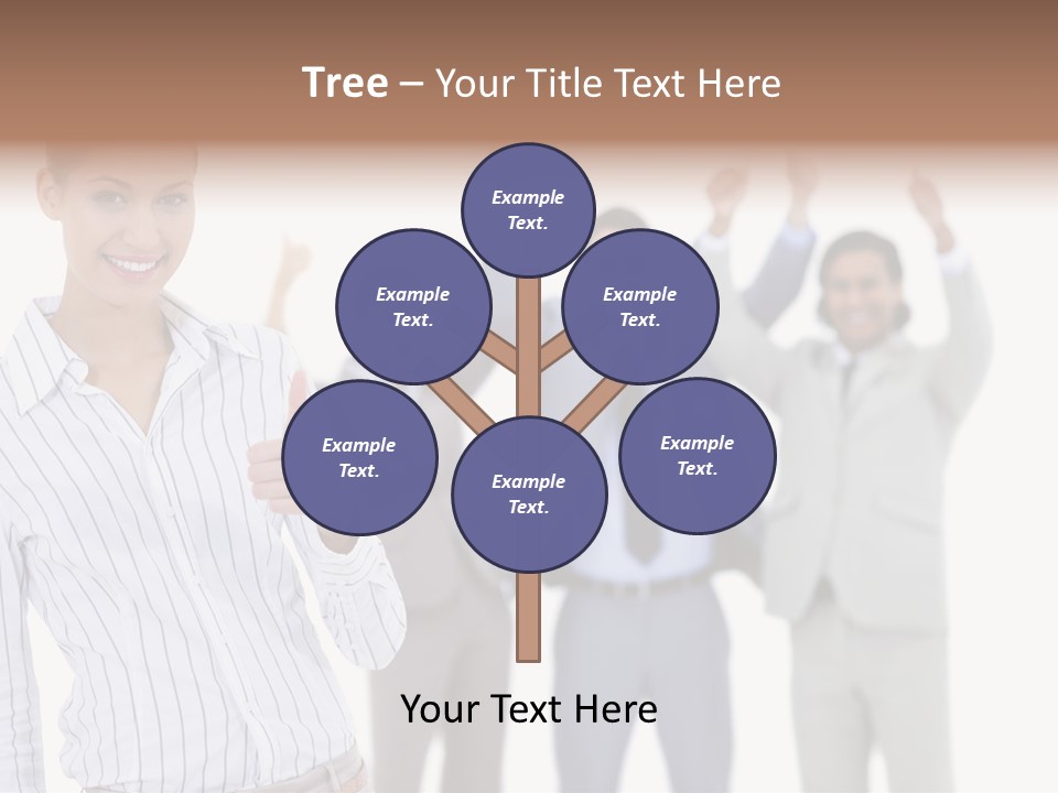 Hispanic Colleagues Portrait PowerPoint Template