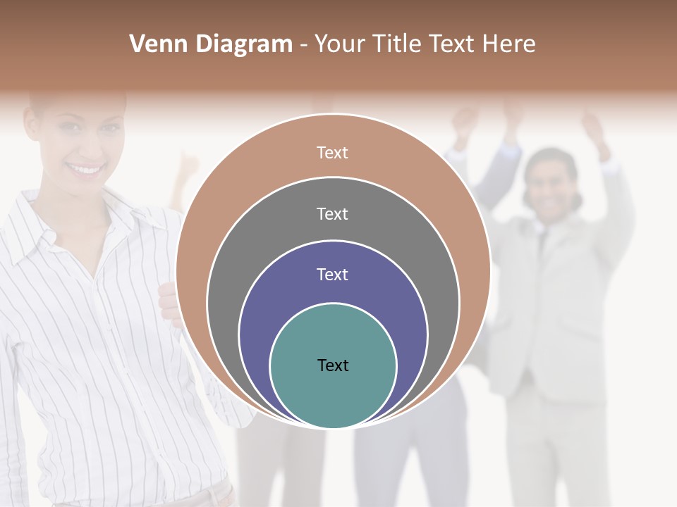 Hispanic Colleagues Portrait PowerPoint Template
