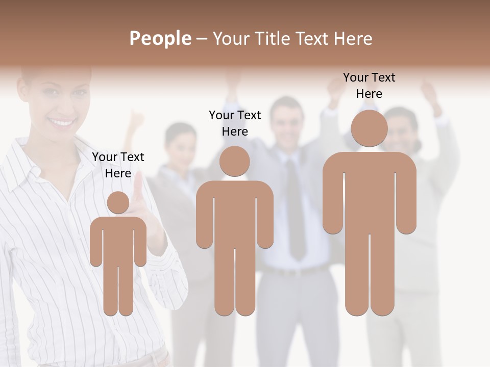 Hispanic Colleagues Portrait PowerPoint Template