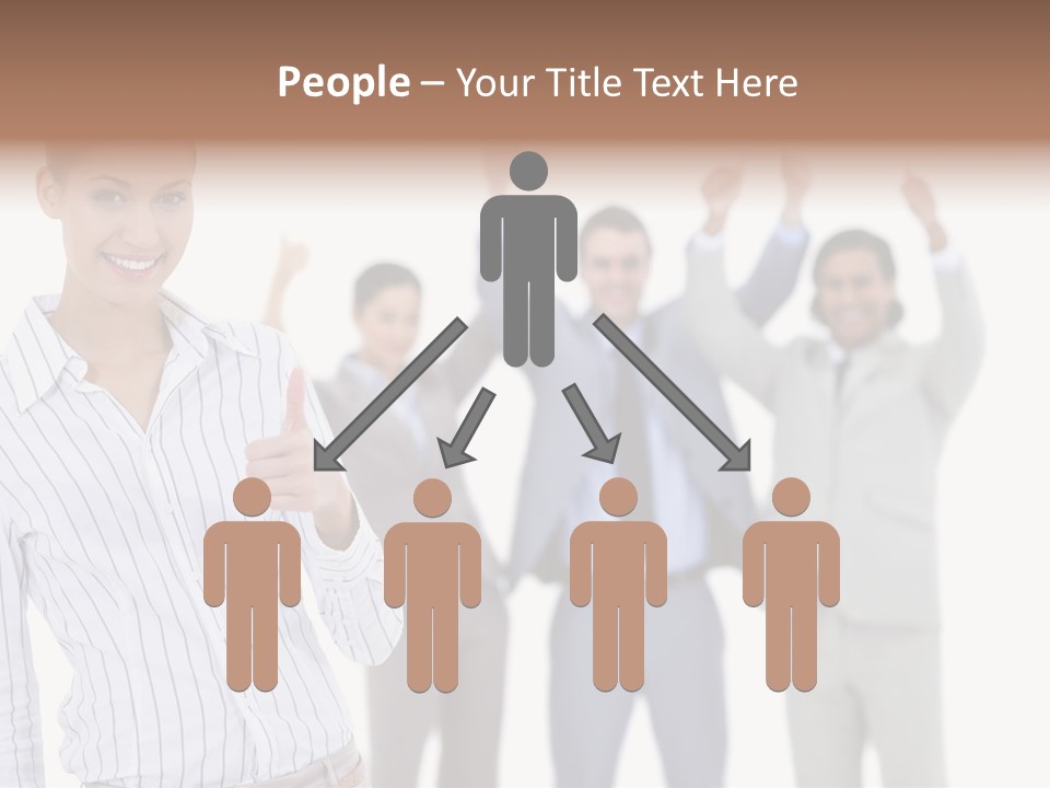 Hispanic Colleagues Portrait PowerPoint Template