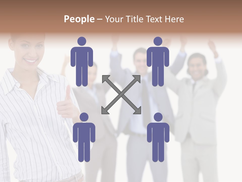 Hispanic Colleagues Portrait PowerPoint Template