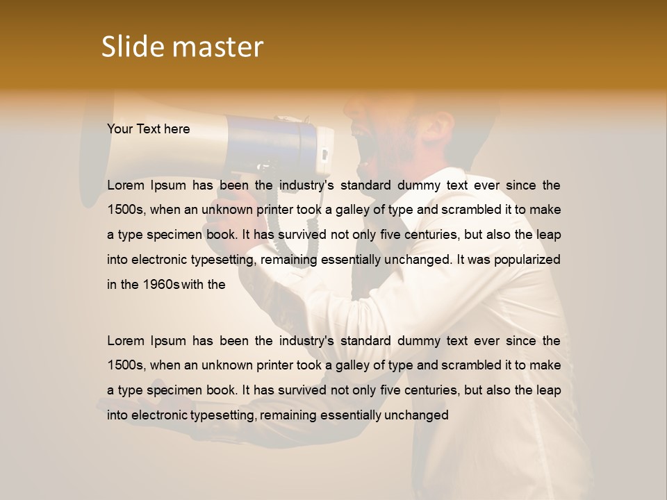 Noise Scream Announce PowerPoint Template