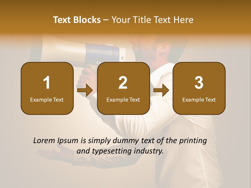 Noise Scream Announce PowerPoint Template