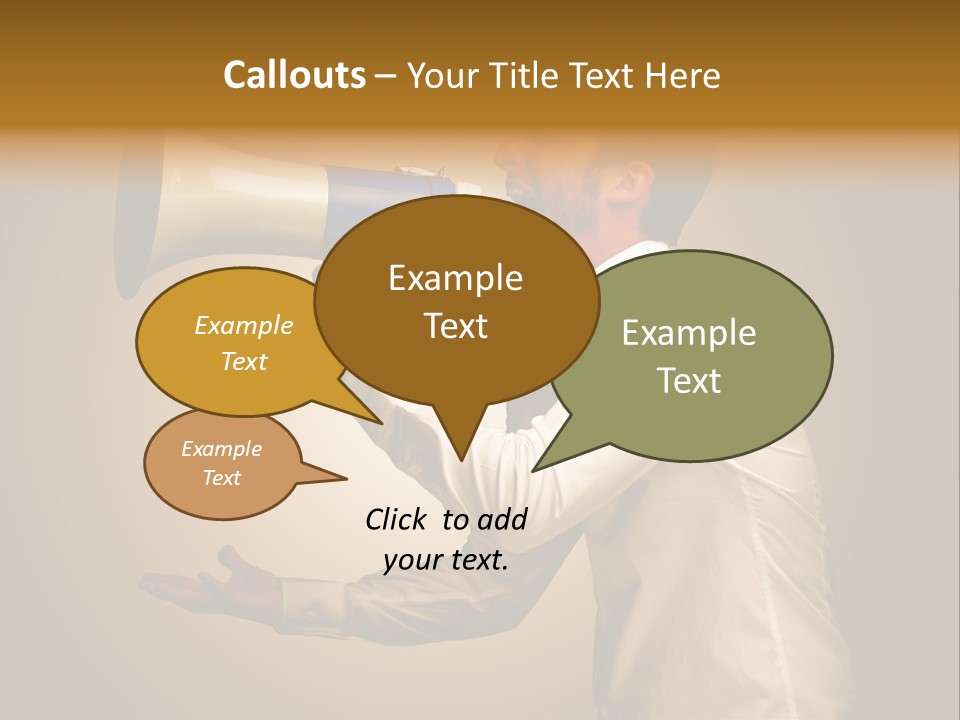 Noise Scream Announce PowerPoint Template